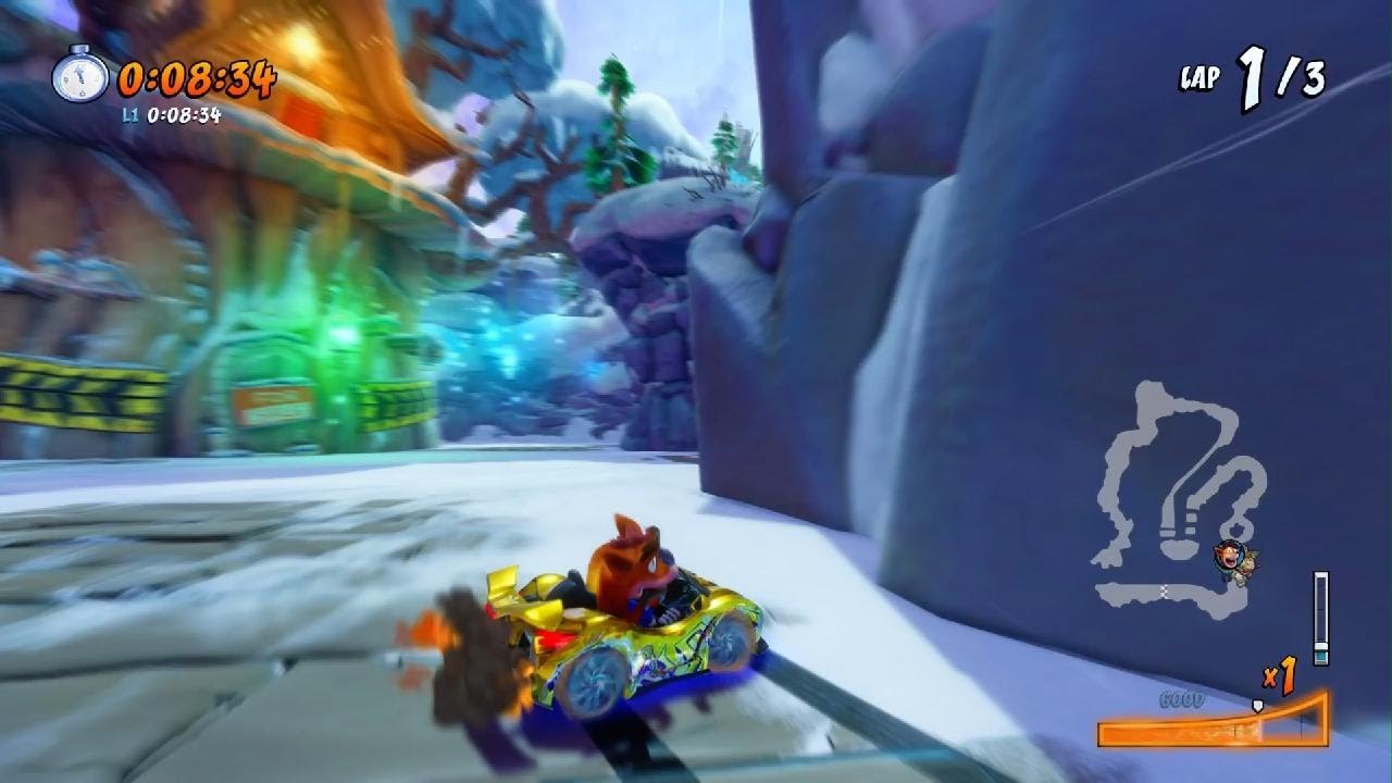 (314) Crash Team Racing: Nitro Fueled Walkthrough - Polar Pass - Developer Time Trial