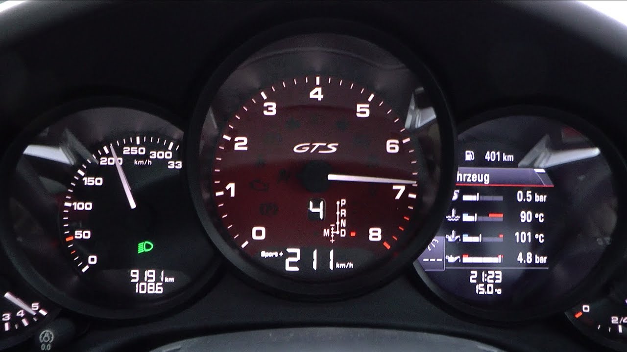 2017 Porsche 911 Carerra 4 GTS (991.2) 450 HP 0-100 km/h, 0-100 mph & 0-200 km/h Acceleration