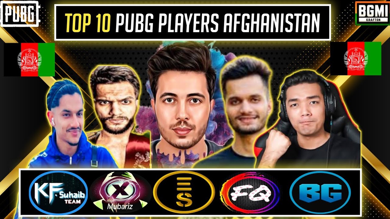 Top 10 Pubg Players in Afghanistan 🇦🇫  || Best Players of Pubg Afghanistan 🇦🇫 || 2023
