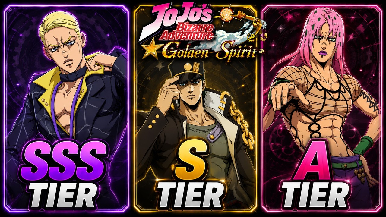 Тир-лист SSR, лучшие F2P-персонажи? В кого вкладываться? Звезды? | JoJo's JJBA Golden Spirit | Jo...