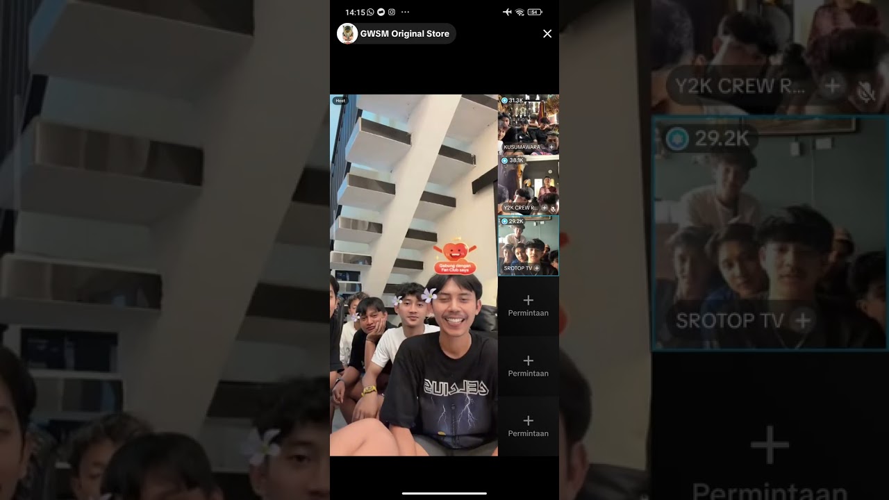 live gwsm tadi sore