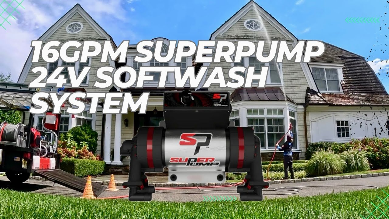 16gpm Superpump 24v softwash system