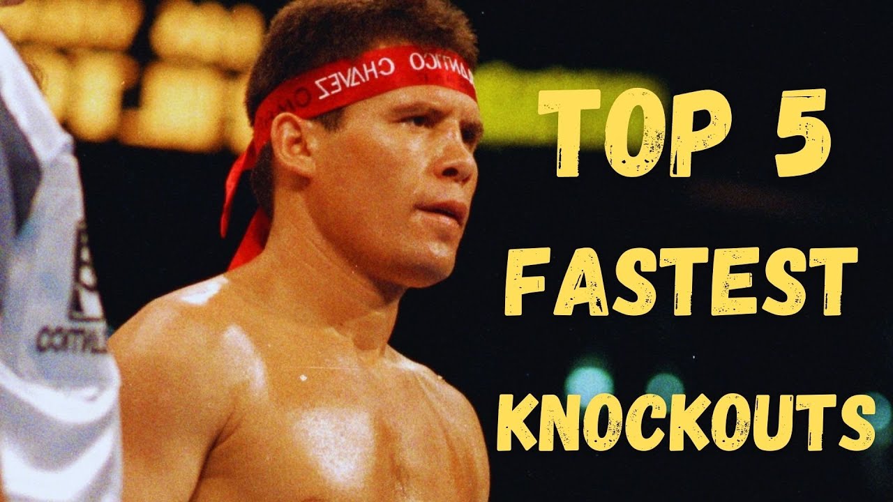 The Legend JULIO CESAR CHAVEZ || Top 5 Fastest Knockouts