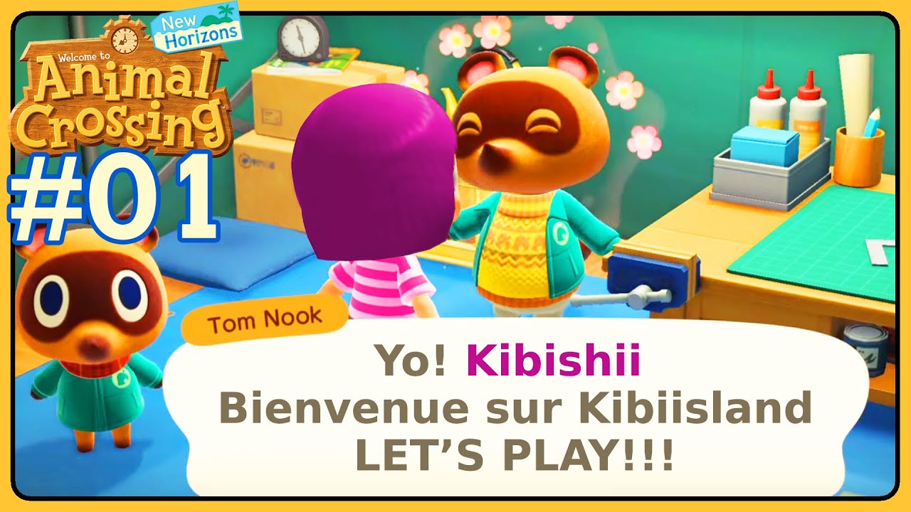 ANIMAL CROSSING NEW HORIZONS BIENVENUE SUR MON ÎLE LIVE GAMEPLAY ÉPISODE 1 ACNH FR
