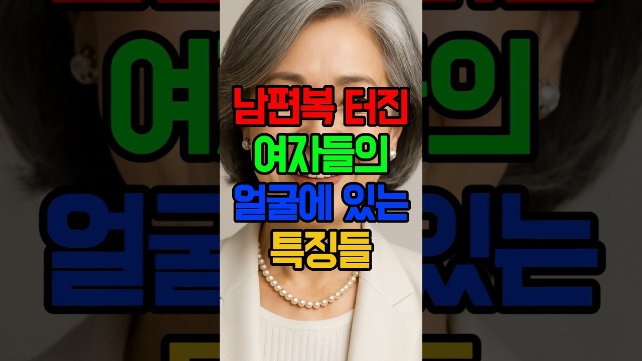 남편복 타고난 여자들의 얼굴 관상적 특징 #관상 #재물복 #부부운 #남편복 #말년복 #운세