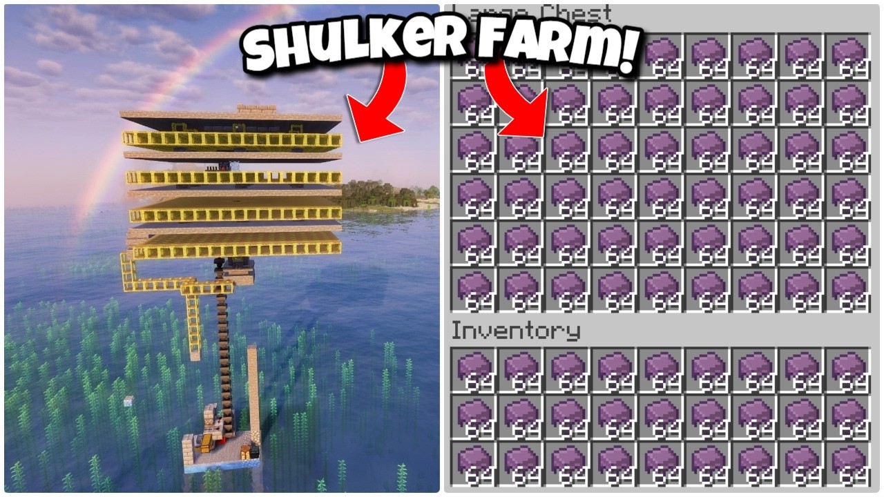 I Built A EPIC SHULKER FARM In My Minecraft World! #minecraft #minecraftsmp