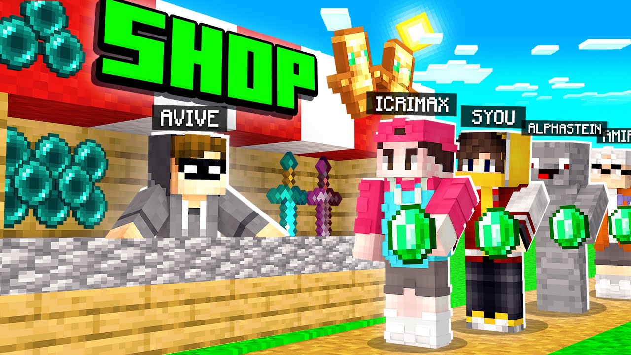 Ich ER&Ouml;FFNE einen OP LADEN in Minecraft! (YouTuber Insel)