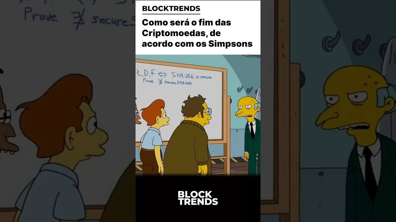 🚨Como ser&aacute; o fim das criptomoedas, de acordo com Os Simpsons #Bitcoin #Crypto #Simpsons #BTC