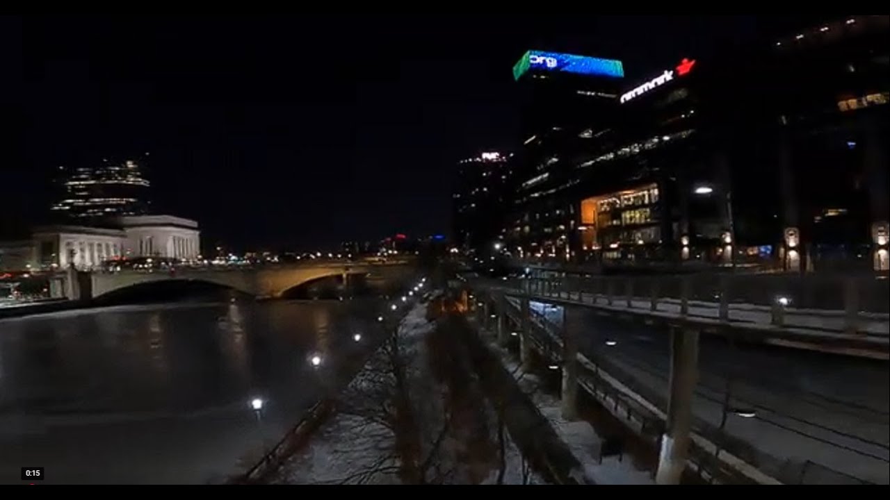 6 AM Pre-Sunrise SNOW WALK ** DESIGN CENTER to Chestnut Street ** Philadelphia PA ** Light Talking
