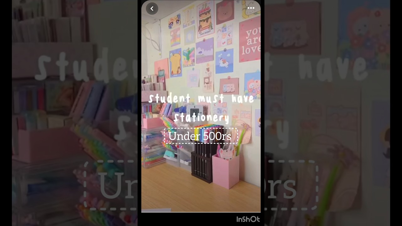 students must have stationery #stationery #students #under500rs #cute #amazon #youtubeshorts