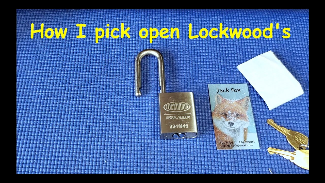 (193) How I pick open a Lockwood - A video for Jack Fox (and others)