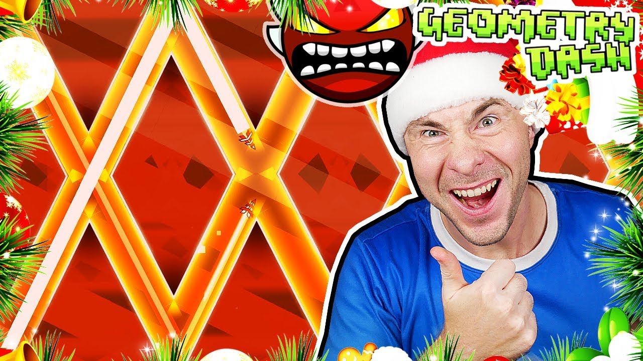 FINALLY DID IT!!! // hi [INSANE DEMON] by KrmaL // Geometry Dash: THE 12 DEMONS OF CHRISTMAS #5
