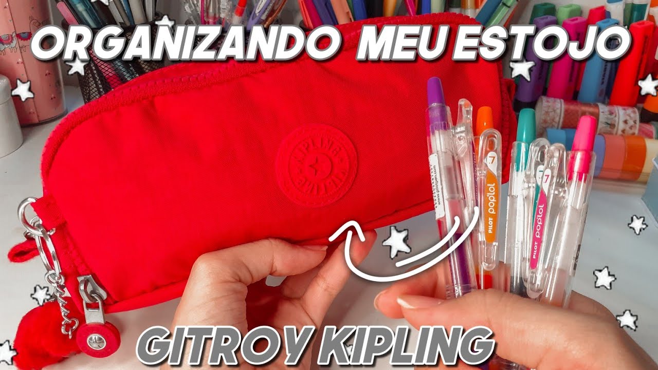 ORGANIZANDO MEU ESTOJO NOVO DA KIPLING *modelo gitroy* - Dudah Rocha