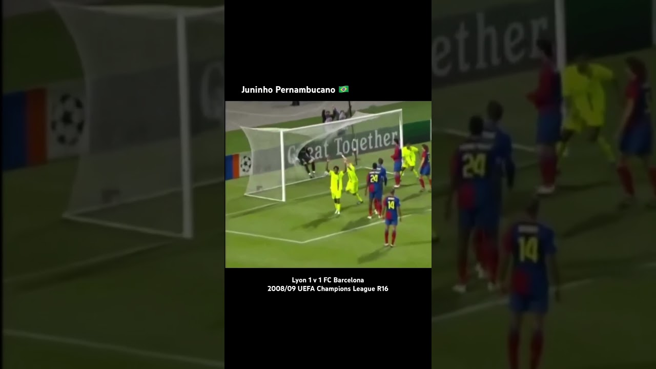 Request - Juninho Pernambucano: Spectacular free kick against Barcelona in the Champions League