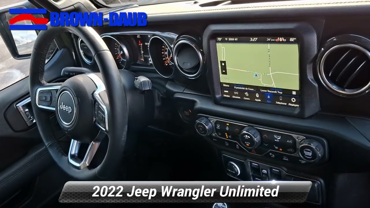 Certified 2022 Jeep Wrangler Unlimited Sahara Altitude 4x4, Easton, PA 7648P