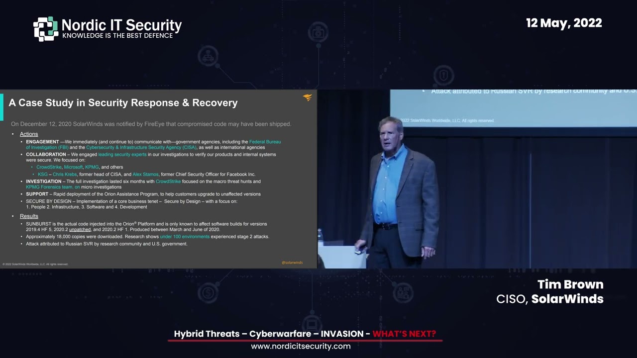 A “Worst Nightmare” Attack - The Story of The SolarWinds Hack