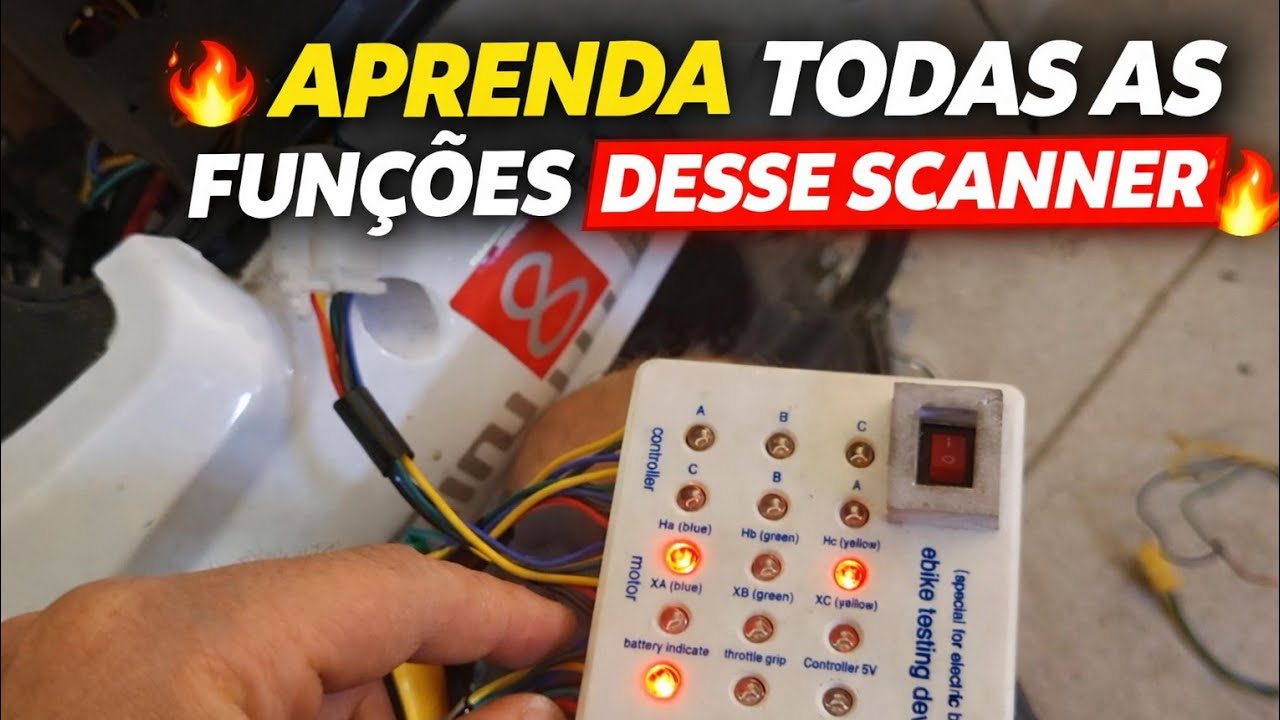 Aprenda todas a s funções desse scanner de motos e scooters elétricas 
