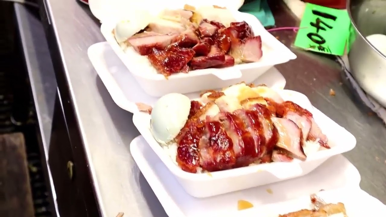 Roasted Peking Ducks Roasted Pork YUMMY Hong Kong Food 燒鴨大啖咬 皮香肉嫩 燒肉很美味 人間美食 燒味飯大大份十分滿足 旺記燒臘專家西