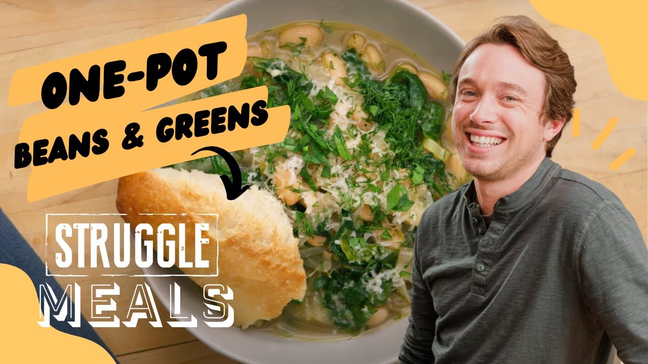 One Pot, One Bowl, One Amazing Meal: Cooking Beans and Greens for a Healthy and Flavorful Dinner!