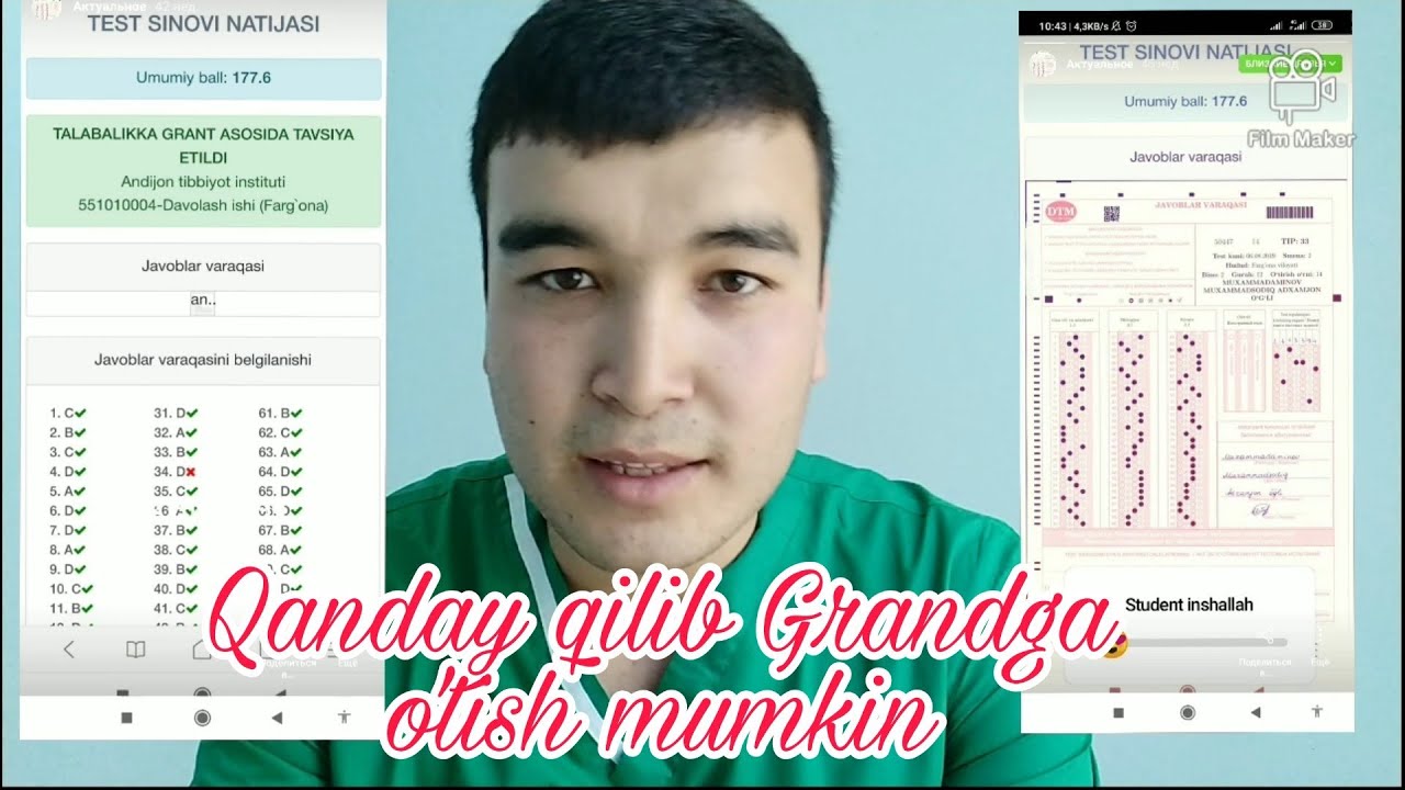 Men qanday qilib Medinstitutga o'tganman