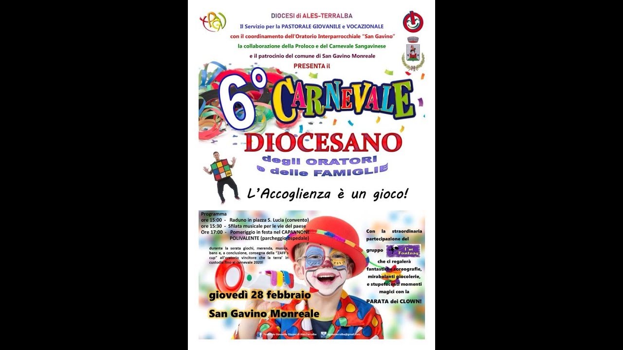 6° Carnevale Diocesano 2019 San Gavino Monreale
