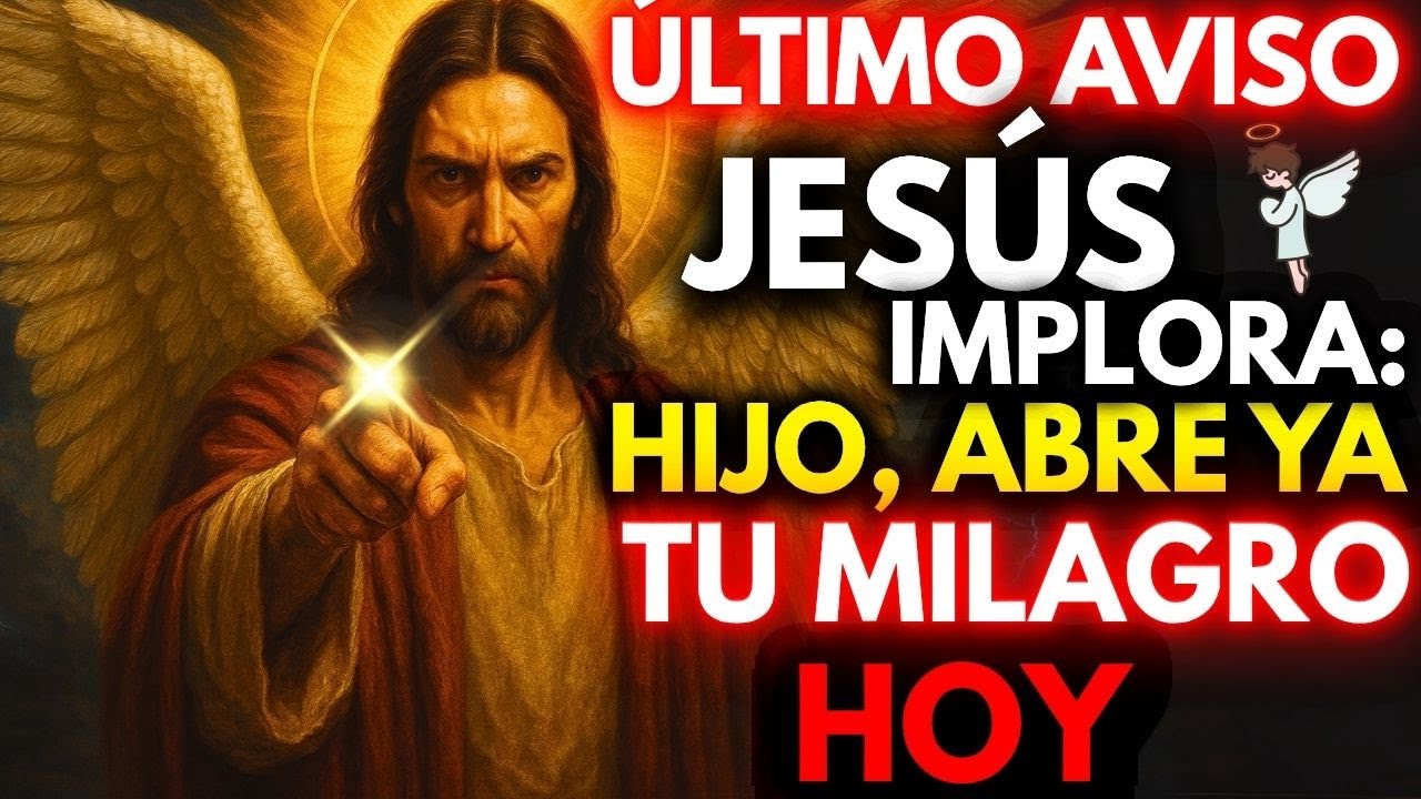 ✨ ¡URGENTE! JESÚS IMPLORA: HIJO, ABRE YA TU MILAGRO HOY