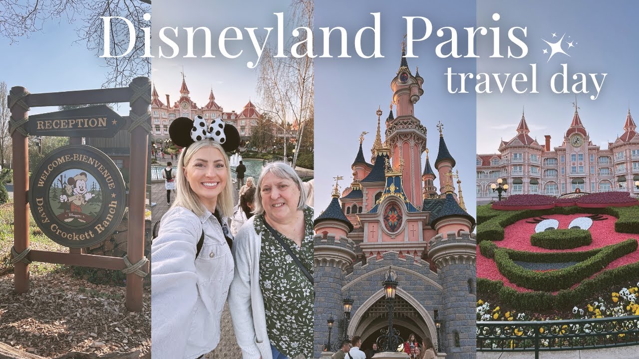 DISNEYLAND PARIS TRAVEL DAY 🩷 | March 2025 🌞 | Davy Crockett Ranch 🤠 | Walt's Restaurant 🍽️