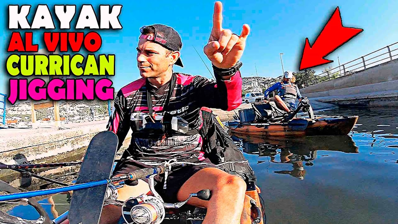 Pesca en KAYAK al VIVO, a CURRI, JIGGING y ¡¡PICAN a TODO!! [Pescando con H]