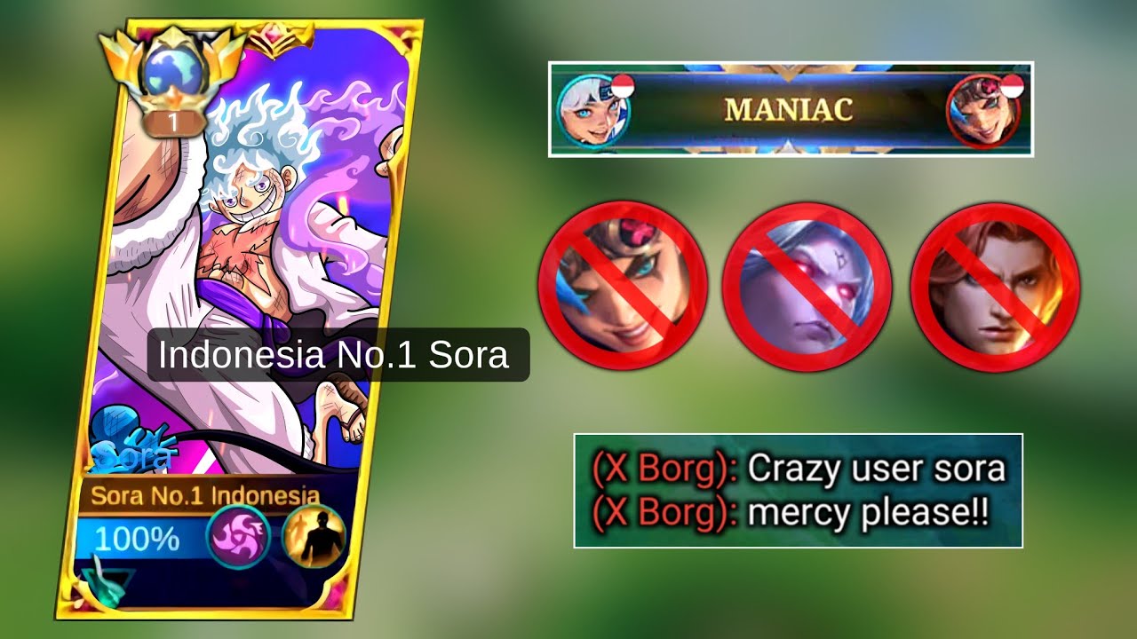 MANIAC!! THIS SORA BUILD 2026 EASY GET MANIAC IN SOLO RANKED🔥 | MOBILE LEGENDS