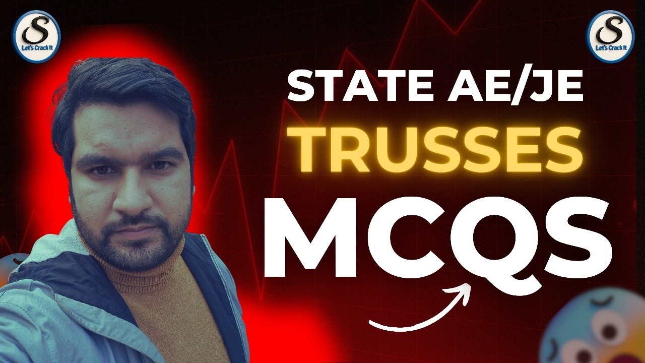 Trusses MCQs for State AE/JE 2026 | Strength of Materials Practice Questions