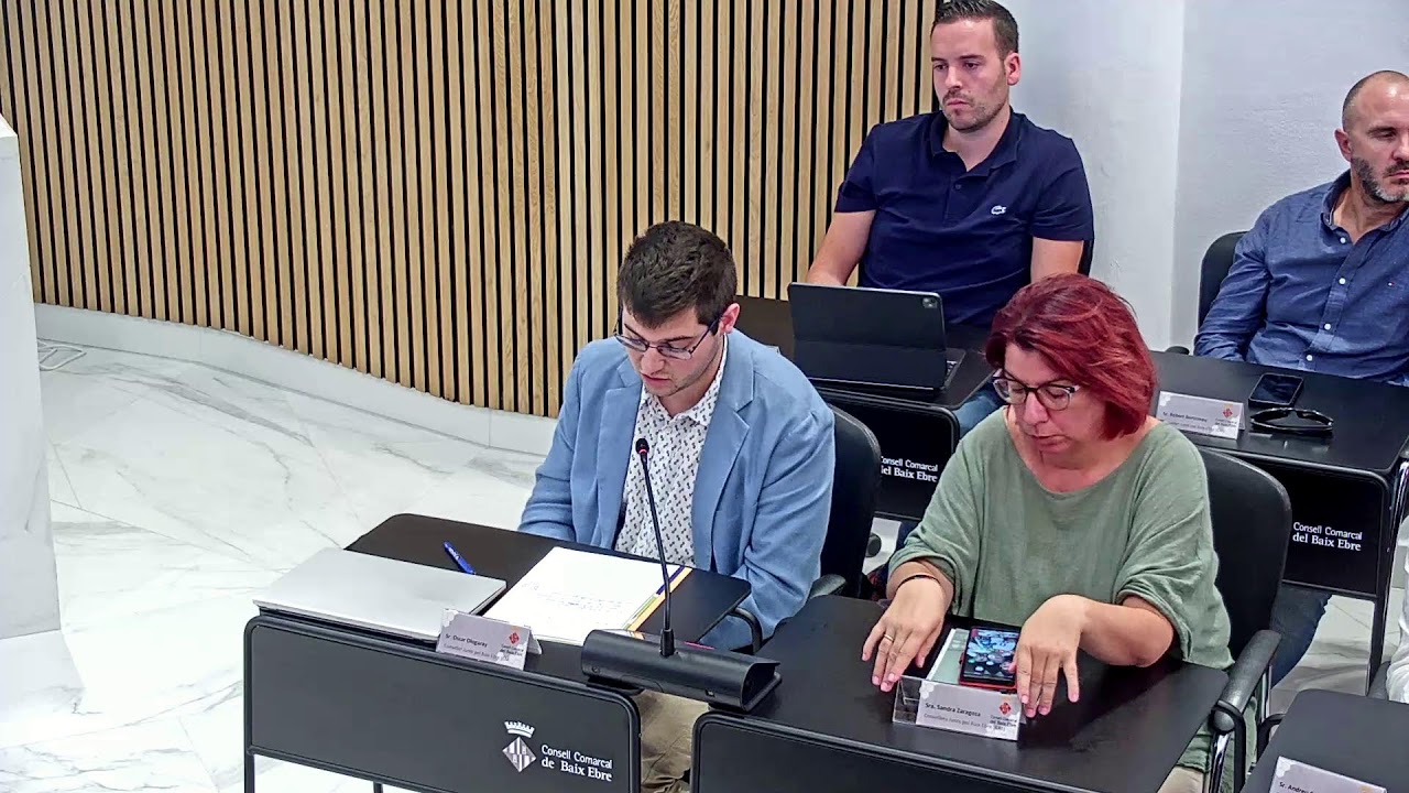 Ple Ordinari Consell Comarcal del Baix Ebre 25 de juliol de 2025