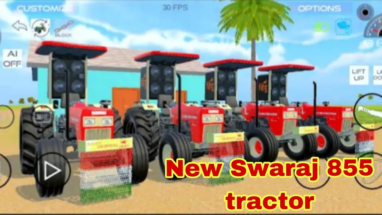 Indian VEHICLES Simulator 3d Game Nishu daspal bhai Swaraj tractor Game add  viral nishu bhai  video