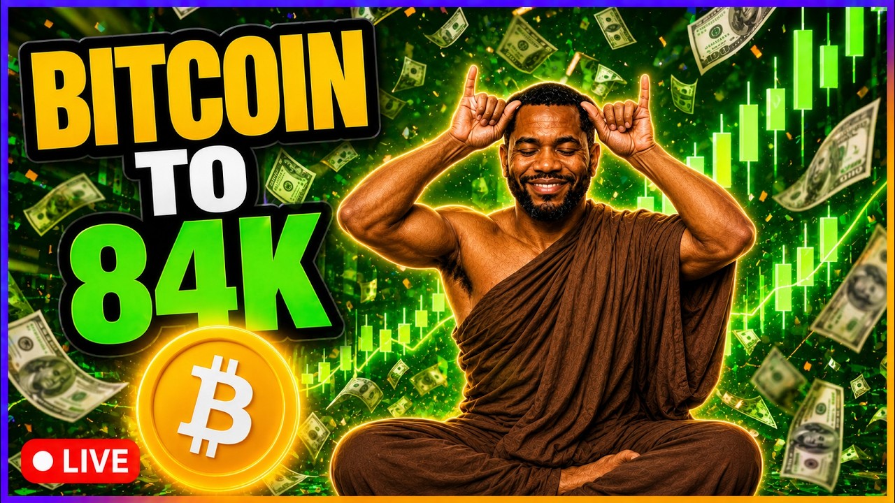 Bitcoin to 84k! Live Trading BTC XAU Gold QQQ