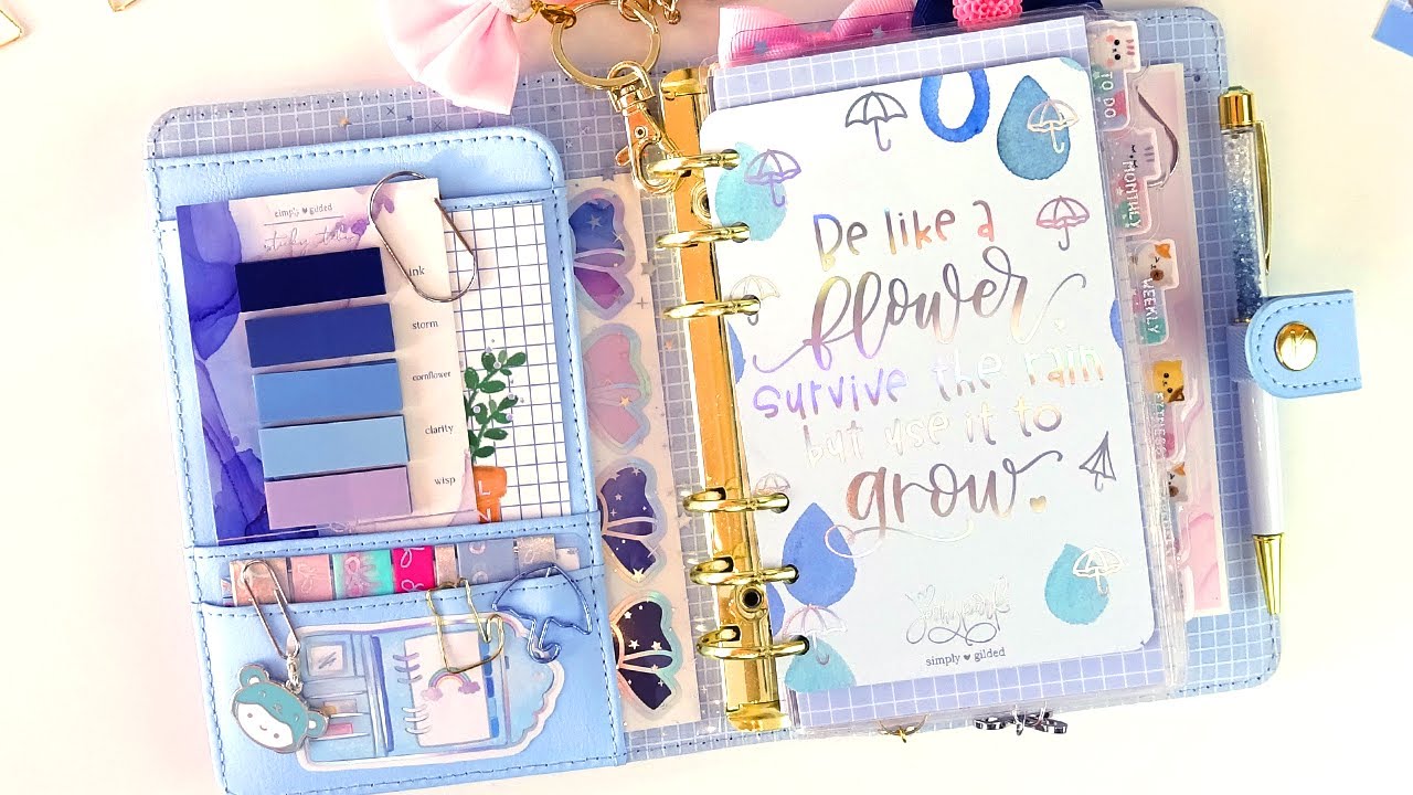 Planner Setup 💙 ALL THE BLUES 💙 kikki.K 'Time Is Now' Personal Planner