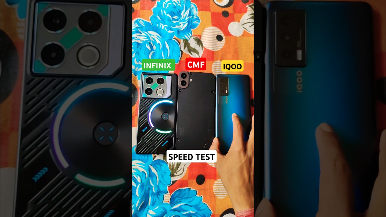 ⚡INFINIX GT 20 PRO VS CMF PHONE 1 VS IQOO SPEED TES⚡