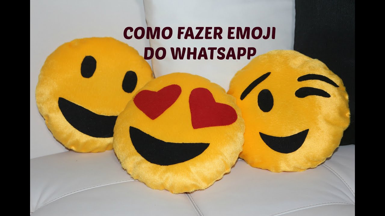 COMO FAZER ALMOFADAS EMOJI DO WHATSAPP