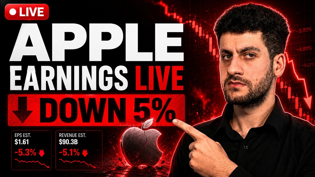 🔴 APPLE EARNINGS LIVE: AAPL CRASHES 10%