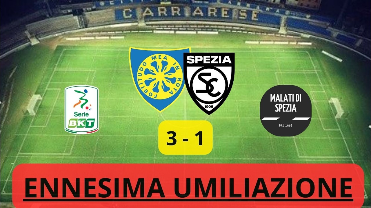 CARRARESE SPEZIA 3-1... NON LO MERITAVAMO!