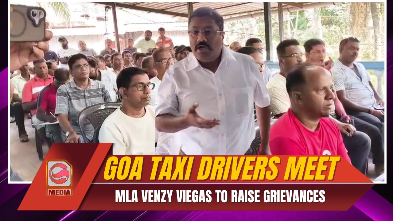 Goa Taxi Drivers Meet MLA Venzy Viegas to Raise Grievances