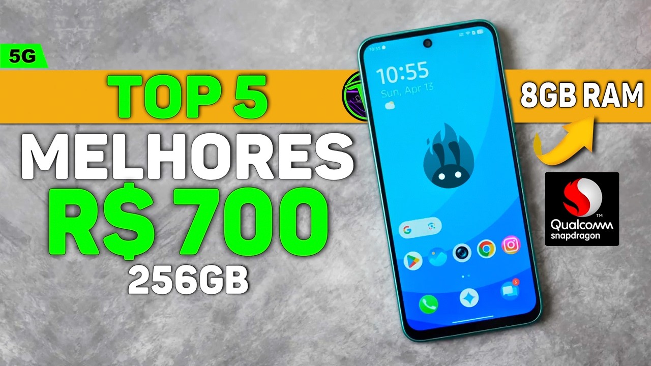 5 CELULARES PARA JOGOS ATÉ R$ 700 REAIS