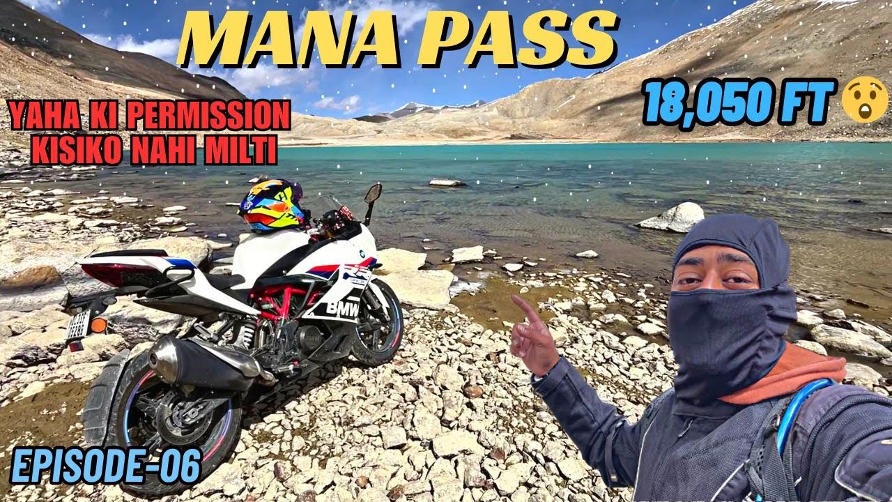 MANA VILLAGE TO MANA PASS ON BMW G310RR in -15 Temp. 😱 | EPISODE - 06
