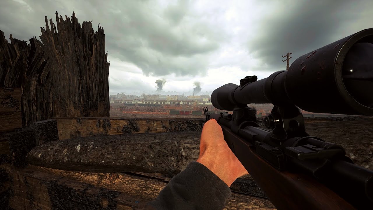 German Sniper Fighting in Stalingrad - HELL LET LOOSE