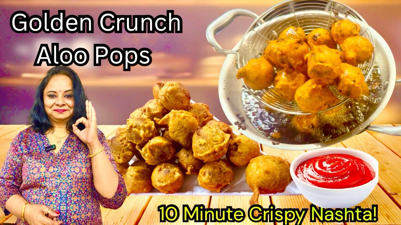 Golden Crunch Aloo Pops Recipe | Crispy & Tasty Potato Snacks | Easy Evening Snack