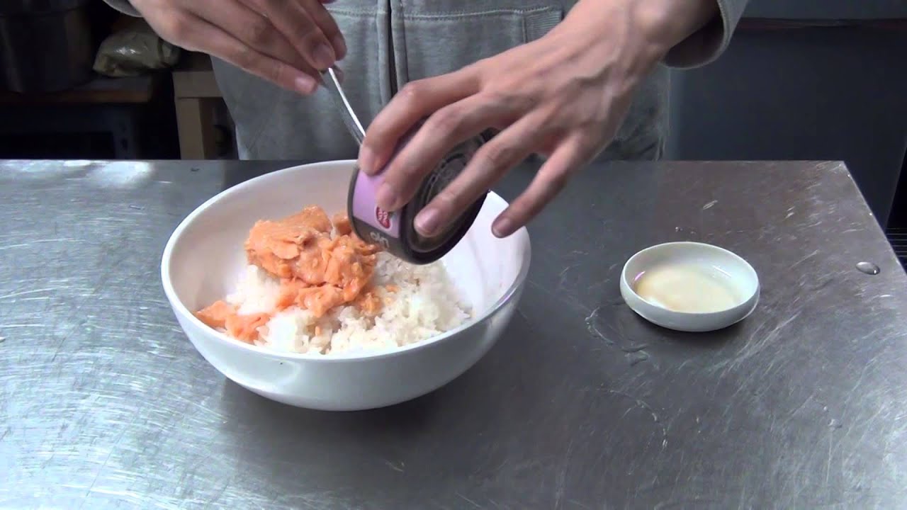 Salmon and Seaweed Rice Ball