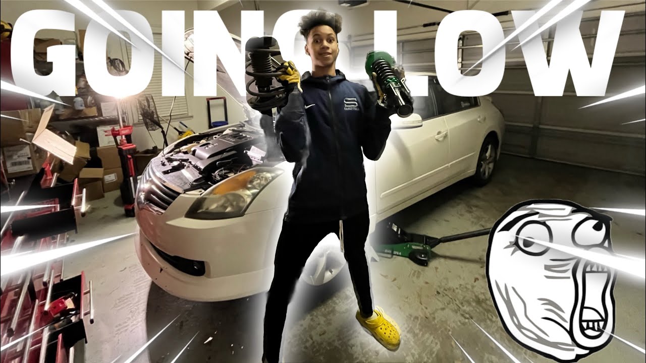 LOWERING MY ALTIMA (rev9 coilovers)