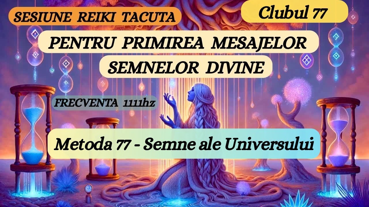 SESIUNE REIKI TĂCUTĂ - METODA 77 - PRIMIREA MESAJELOR ȘI SEMNELOR DIVINE  FRECVENȚA 1111HZ