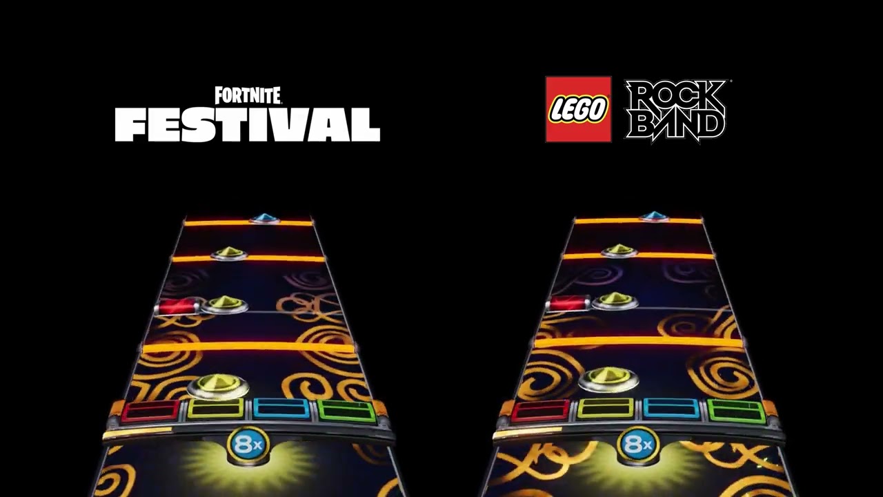 The Final Countdown - Lego Rock Band VS Fortnite Festival Chart Comparison - Pro Drums