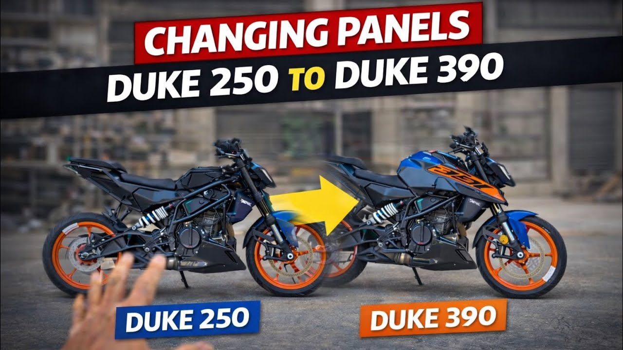 Duke 250 to duke 390 Panels modification| Don’t Blindly Trust Service Centre | Think Before You Pay 