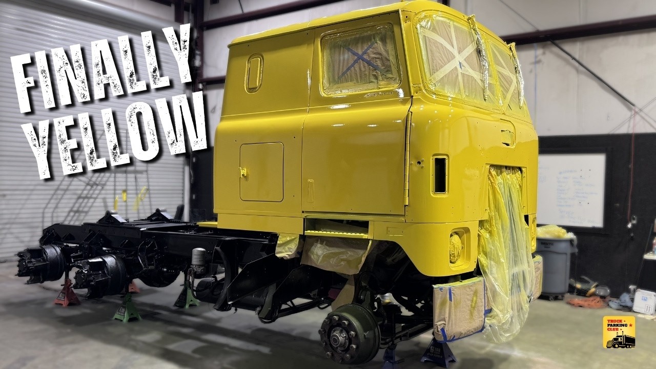 WE FINALLY PAINTED OUR VINTAGE CABOVER (And it looks insane)