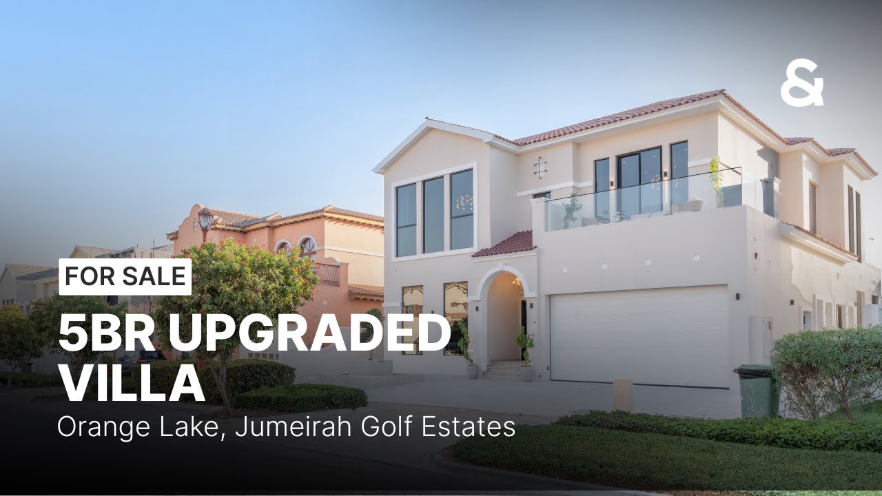 For Sale | 5BR Upgraded & Fully Furnished Villa | Orange Lake, Jumeirah Golf Estates